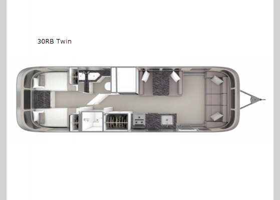 Floorplan - 2025 Classic 30RB Twin Travel Trailer