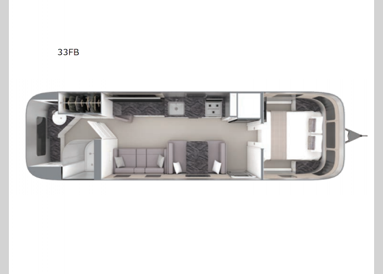 Floorplan - 2025 Classic 33FB Travel Trailer