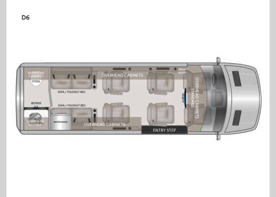 Floorplan - 2024 American Patriot Cruiser D6 Motor Home Class B - Diesel