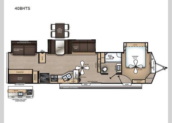 Floorplan - 2023 Catalina Destination Series 40BHTS Destination Trailer