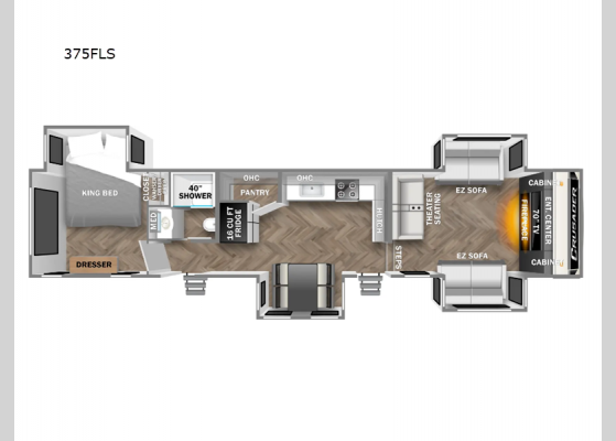 Floorplan - 2024 Crusader 375FLS Fifth Wheel