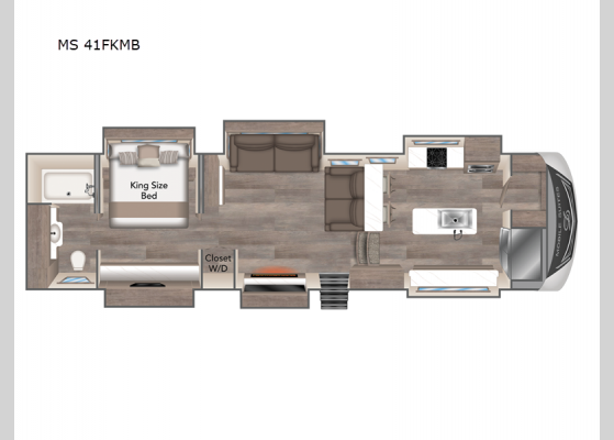 Floorplan - 2025 Mobile Suites MS 41FKMB Fifth Wheel