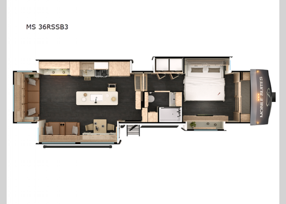 Floorplan - 2025 Mobile Suites MS 36RSSB3 Fifth Wheel