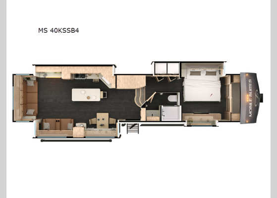 Floorplan - 2025 Mobile Suites MS 40KSSB4 Fifth Wheel