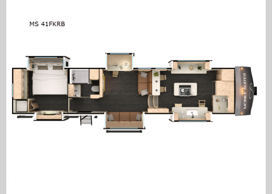 Floorplan - 2025 Mobile Suites MS 41FKRB Fifth Wheel