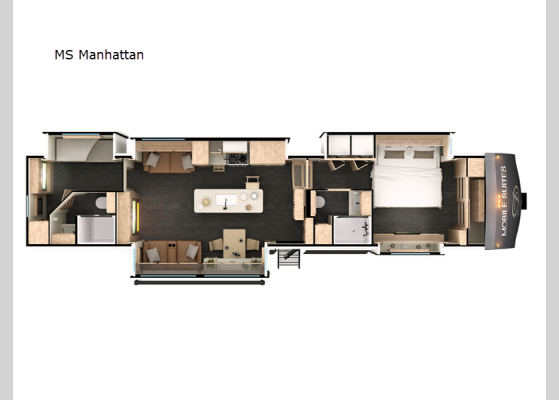 Floorplan - 2025 Mobile Suites MS Manhattan Fifth Wheel