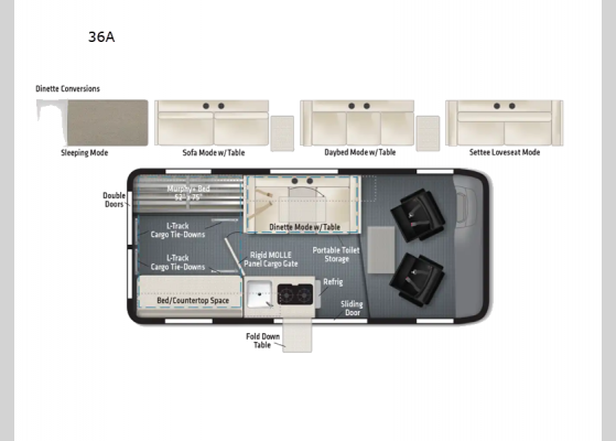 Floorplan - 2025 Solis Pocket 36A Motor Home Class B