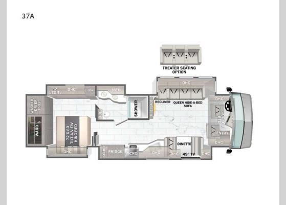 Floorplan - 2024 Berkshire XL 37A Motor Home Class A - Diesel