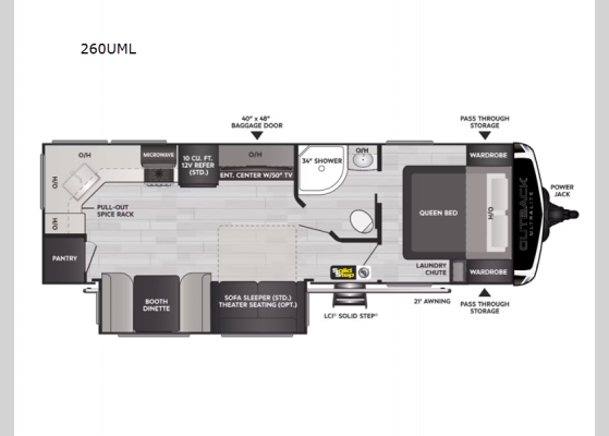 Floorplan - 2024 Outback Ultra Lite 260UML Travel Trailer