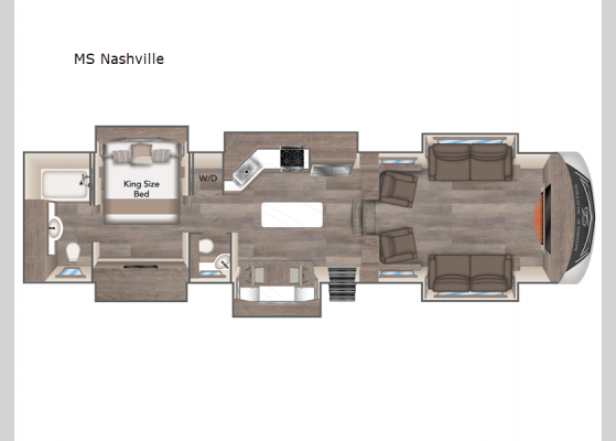 Floorplan - 2024 Mobile Suites MS Nashville Fifth Wheel