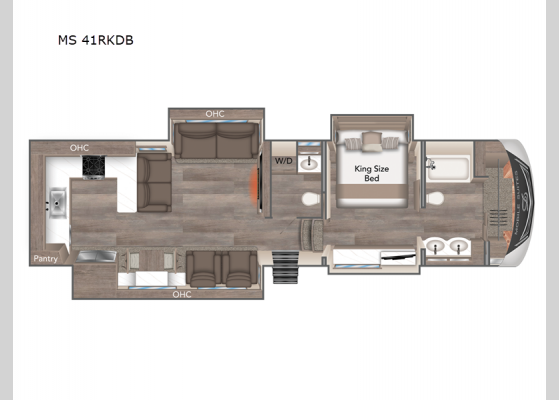 Floorplan - 2024 Mobile Suites MS 41RKDB Fifth Wheel