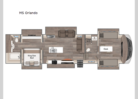 Floorplan - 2024 Mobile Suites MS Orlando Fifth Wheel