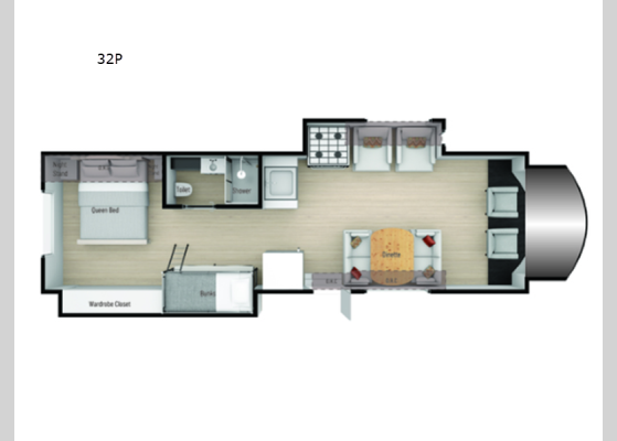 Floorplan - 2026 Phantom 32P Motor Home Class C