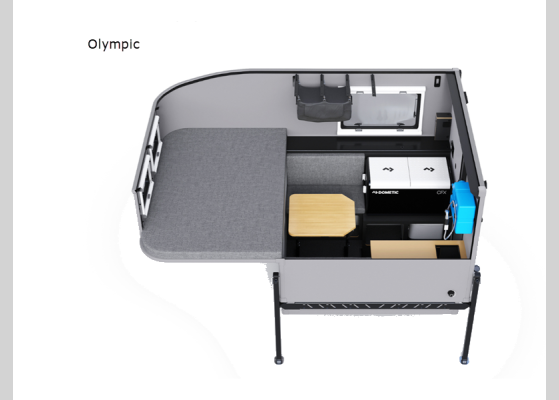 Floorplan - 2026 Scout Olympic Truck Camper