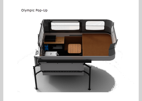 Floorplan - 2026 Scout Olympic Pop-Up Truck Camper