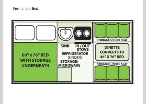 Floorplan - 2023 Classic Permanent Bed A-Frames