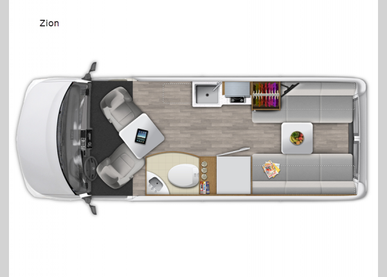 Floorplan - 2024 Roadtrek Zion Motor Home Class B