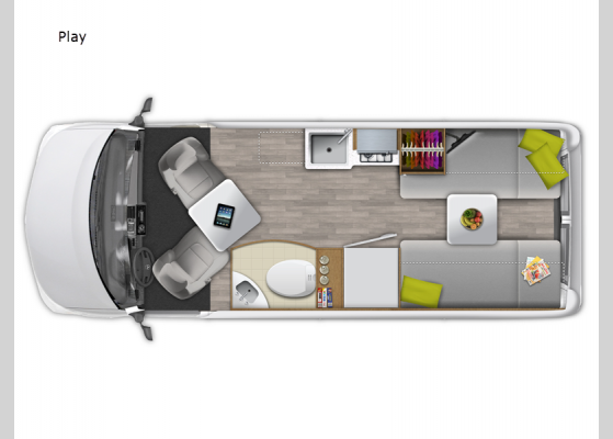 Floorplan - 2024 Roadtrek Play Motor Home Class B