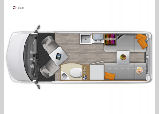 Floorplan - 2024 Roadtrek Chase Motor Home Class B
