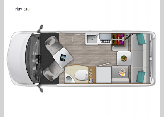 Floorplan - 2024 Roadtrek Play SRT Motor Home Class B