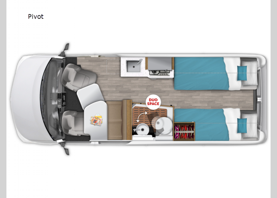 Floorplan - 2024 Roadtrek Pivot Motor Home Class B