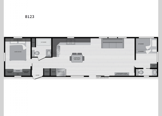 Floorplan - 2025 Canadian Series 8123 Park Models