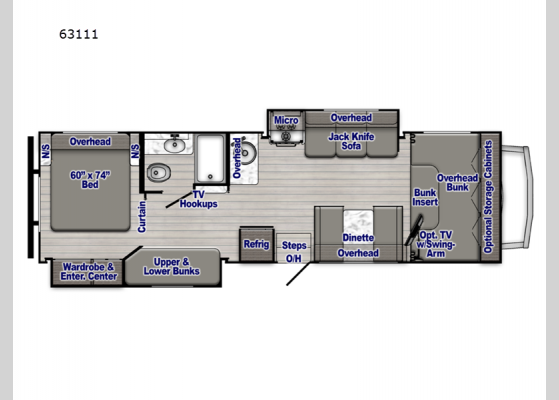 Floorplan - 2025 Conquest Class C 63111 Motor Home Class C