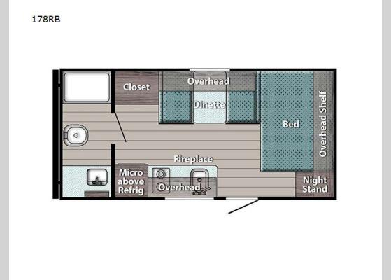 Floorplan - 2025 Ameri-Lite Super Lite 178RB Travel Trailer