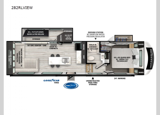 Floorplan - 2024 Impression 282RLVIEW Fifth Wheel