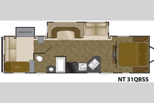 Floorplan - 2013 Heartland North Trail 31QBSS King