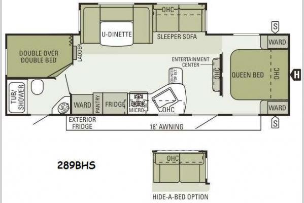 Floorplan - 2014 Starcraft  Autumn Ridge 289BHS