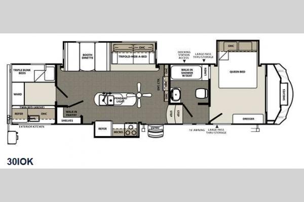 Floorplan - 2015 Forest River RV Sierra Select 30IOK