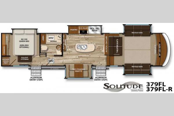 Floorplan - 2016 Grand Design Solitude 379FL