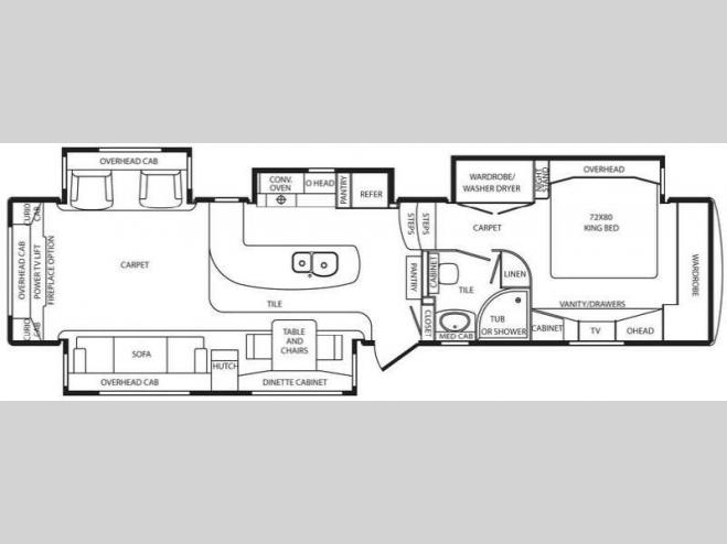Floorplan - 2012 DRV Luxury Suites Mobile Suites 41 RESB4