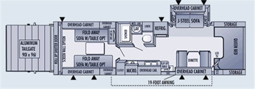 Floorplan - 2006 Jayco Seneca ZX 35 TM ZX