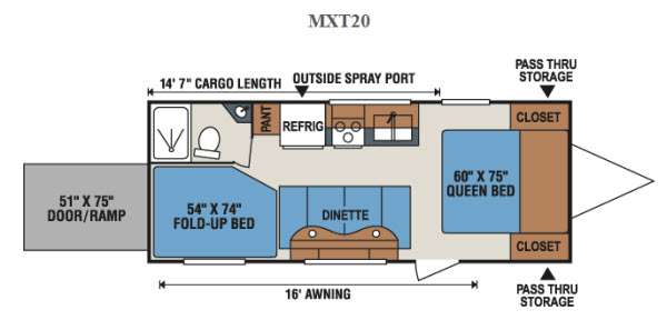 Floorplan - 2014 KZ MXT MXT20
