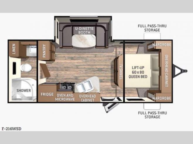 Floorplan - 2015 Cruiser Fun Finder F-214WSD