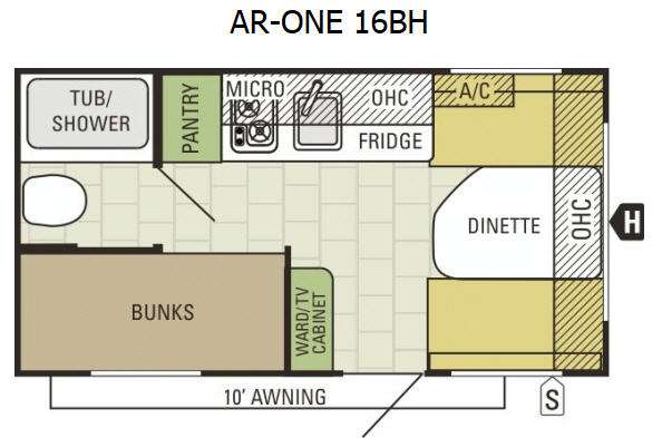 Floorplan - 2016 Starcraft AR-ONE 16BH