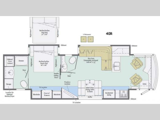 Floorplan - 2016 Itasca Meridian 40R