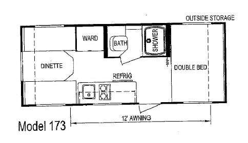 Floorplan - 2012 Skyline Aljo Single-Axle 173