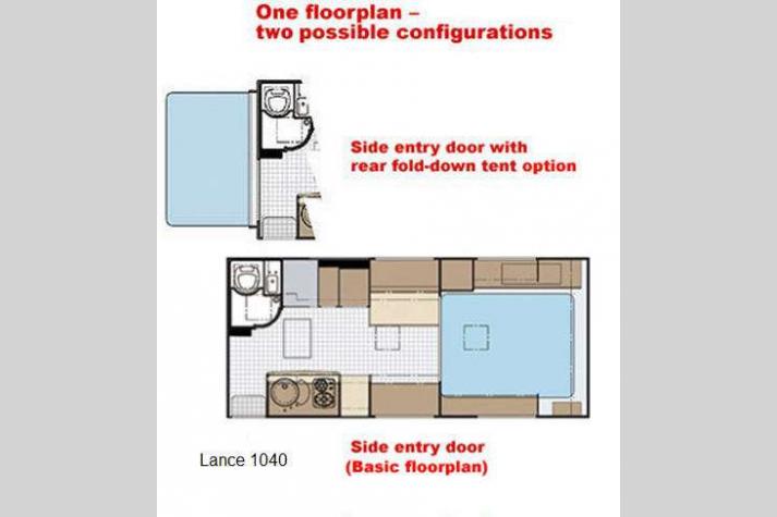 Floorplan - 2009 Lance 1040