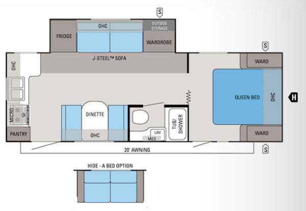 Floorplan - 2012 Jayco Eagle Super Lite 256RKS