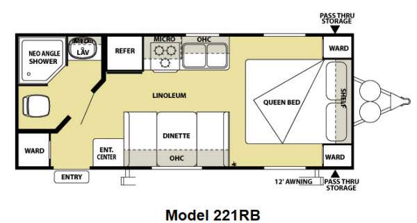 Floorplan - 2014 Forest River RV Salem Cruise Lite 221RBXL