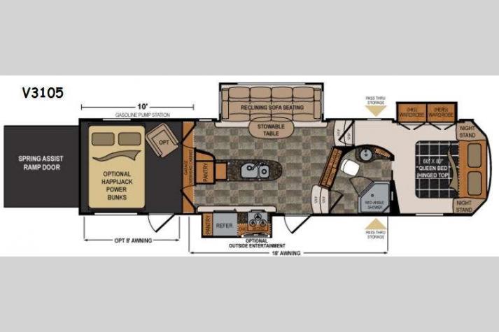 Floorplan - 2014 Dutchmen RV Voltage V-Series V3105 V Series