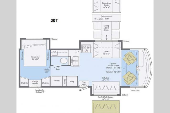 Floorplan - 2015 Winnebago Vista 30T