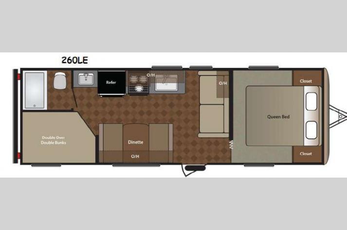 Floorplan - 2015 Keystone RV Springdale 260LE
