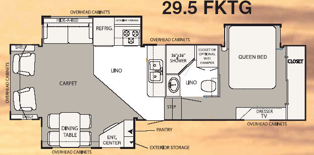 Floorplan - 2006 NuWa Hitchhiker II LS 29.5 FKTG