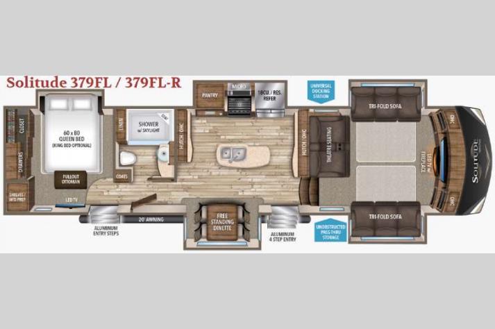 Floorplan - 2017 Grand Design Solitude 379FL