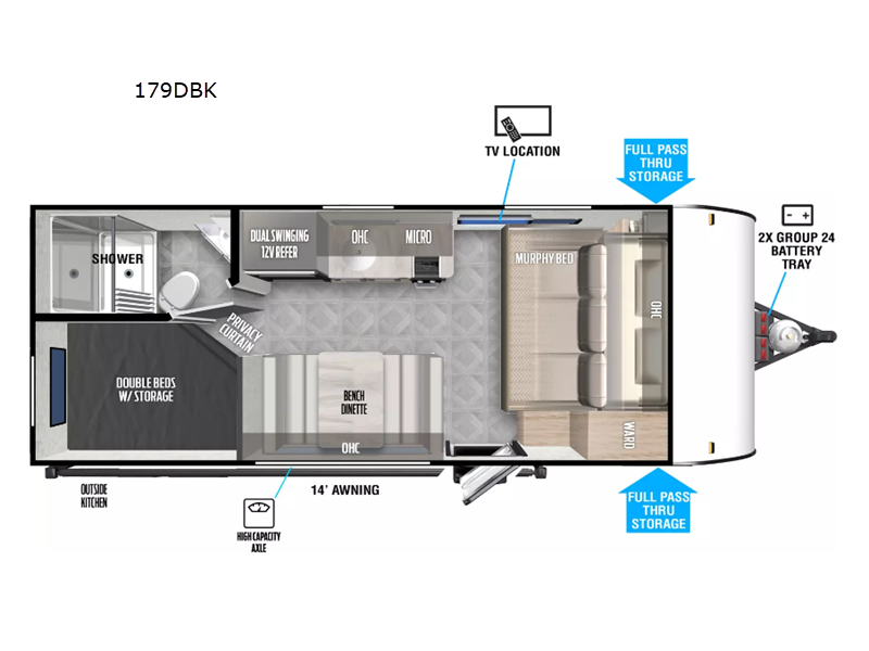 New Forest River RV Wildwood FSX 179DBK Travel Trailer for Sale Review Rate Compare Floorplans