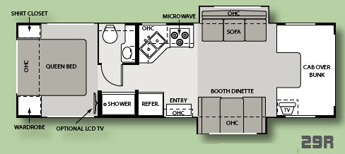 Floorplan - 2008 Four Winds RV Dutchmen Express 29R